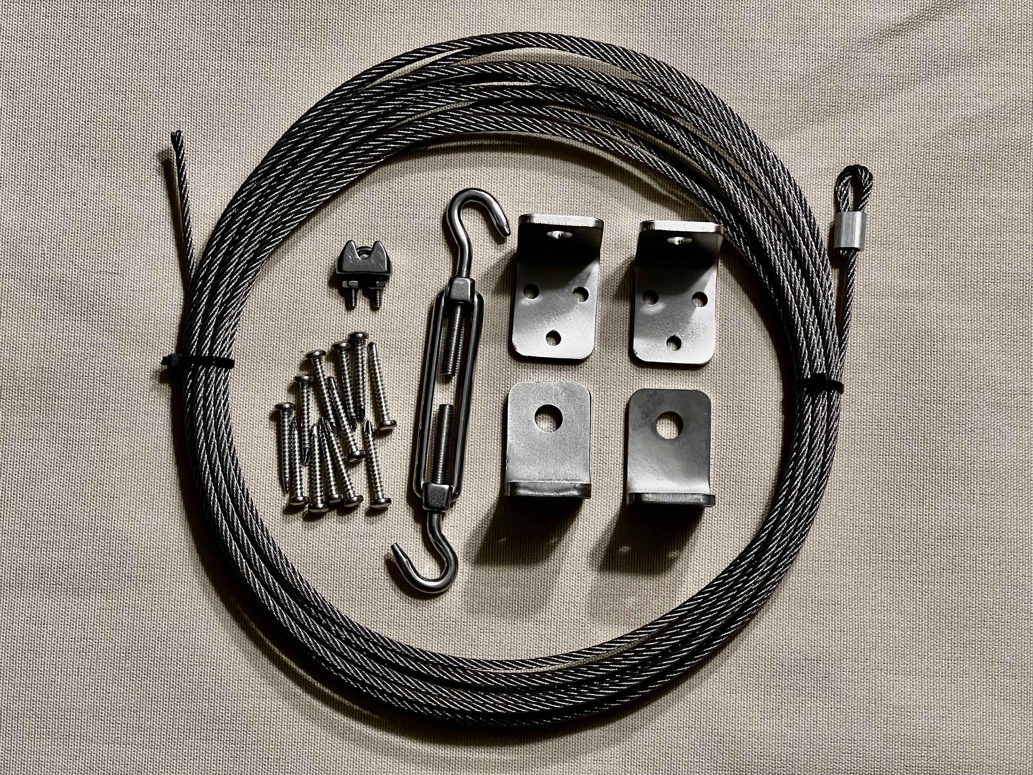 Seilspannmarkise (bis 95cm Breite)