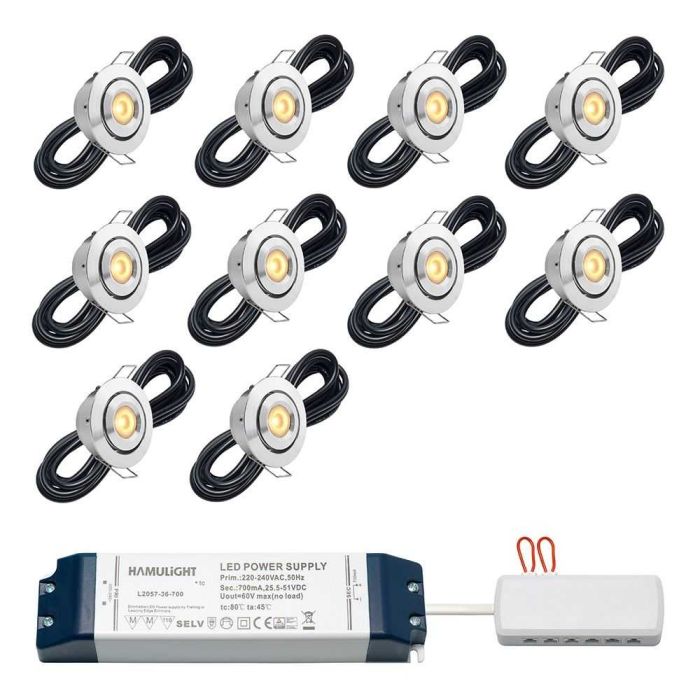 Hamulight Cree LED Einbaustrahler Toledo Kippbar Warm Weiß