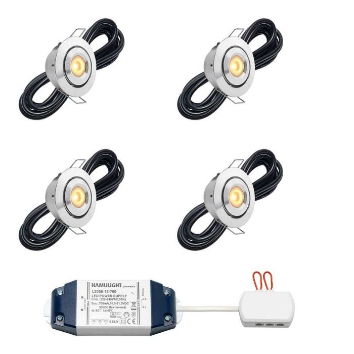 Hamulight Cree LED Einbaustrahler Toledo Kippbar Warm Weiß