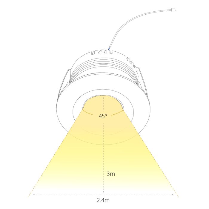 Hamulight Cree LED Einbaustrahler Sevilla Warm Weiß