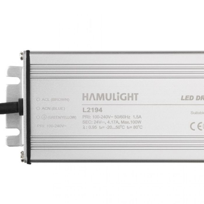 Hamulight LED Transformator IP67 80 Watt  24 Volt