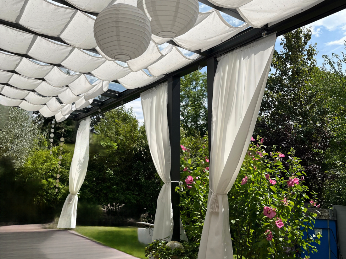 Outdoor Vorhänge und Sonnenrollos